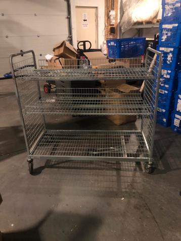 Orderpickwagen / Voorraadwagen - 130 x 62 x 113 cm beschikbaar voor biedingen