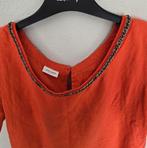 Mooie linnen dames jurk maat 44, Maat 42/44 (L), Ophalen of Verzenden, Zo goed als nieuw, Rood