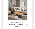 Salontafel teakhout orgainsch., Ophalen of Verzenden, Zo goed als nieuw