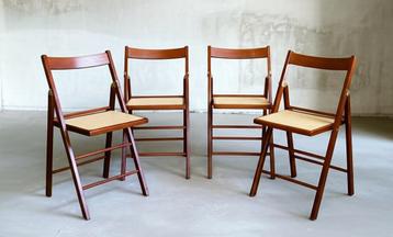 150 Vintage webbing stoelen houten klapstoelen Cesca Thonet beschikbaar voor biedingen