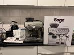 Sage barista express koffiemachine met alle toebehoren!!, Koffiemachine, Zo goed als nieuw, 4 tot 10 kopjes, Afneembaar waterreservoir