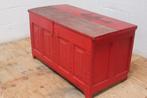 Oude rode houten Kist, Huis en Inrichting, Woonaccessoires | Kisten, Gebruikt, 50 tot 75 cm, Ophalen of Verzenden, 100 tot 125 cm