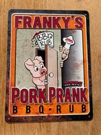 Metaal bordje bbq, Ophalen of Verzenden, Gebruikt