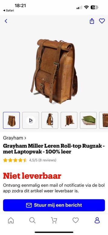 Nieuwe roll rop rugzak met laptopvak beschikbaar voor biedingen