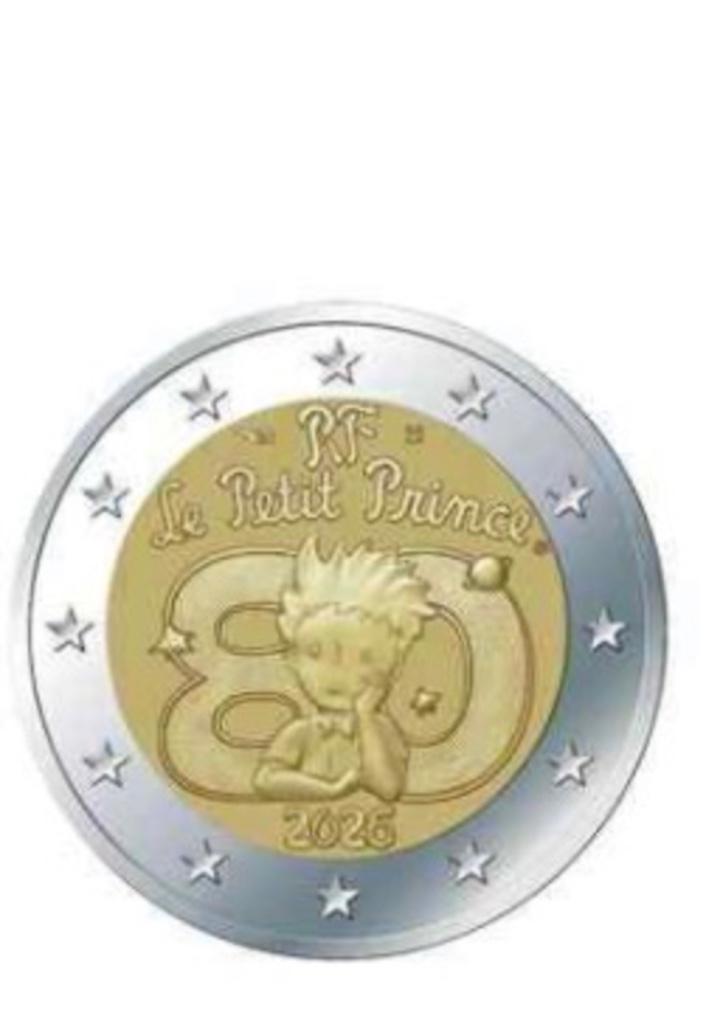 2 euro Frankrijk “80 jaar De Kleine Prins’’ BU coincard 2026, Postzegels en Munten, Munten | Europa | Euromunten, Losse munt, 2 euro