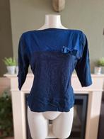 Banned Retro blauw strik trui truitje XL 42 Gratis Verzenden, Kleding | Dames, Maat 42/44 (L), Verzenden, Blauw, Banned Retro