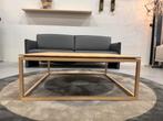 Nieuw Kluskens Frame Salontafel Eiken hout 100x100xH38, 100 tot 150 cm, Nieuw, Minder dan 50 cm, Rechthoekig