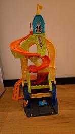 Fisherprice autoracebaan en garage, Kinderen en Baby's, Speelgoed | Fisher-Price, Ophalen, Zo goed als nieuw, Speelset