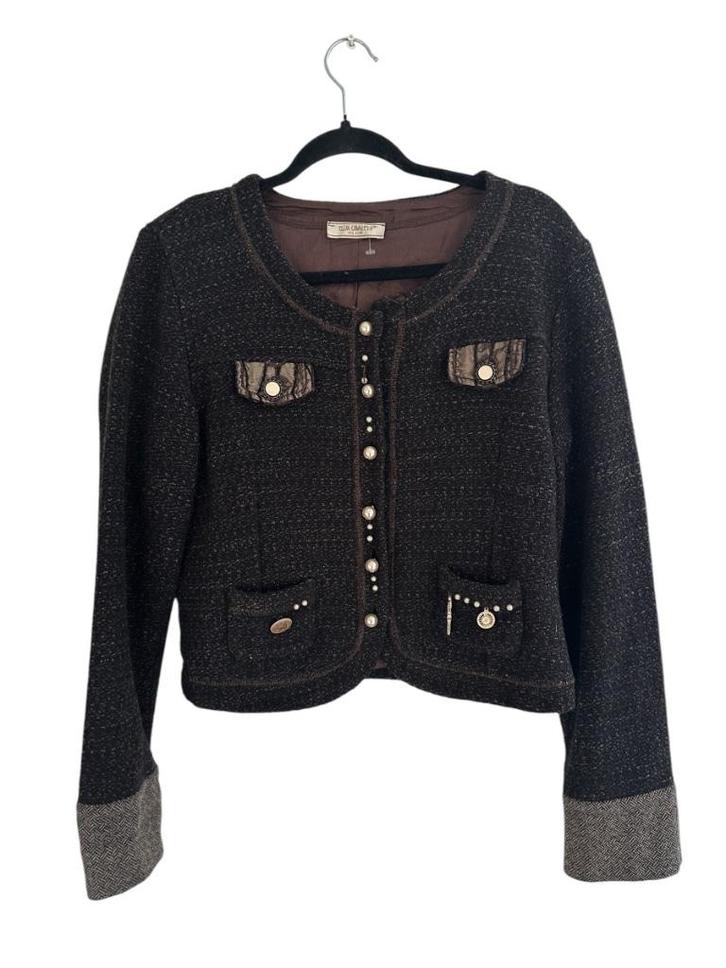 Elisa Cavaletti vest M, Kleding | Dames, Truien en Vesten, Zo goed als nieuw, Maat 38/40 (M), Bruin, Ophalen of Verzenden