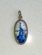 Authentieke Delfts Blauwe Hanger in Zilver, Overige voorstellingen, Blauw, Ophalen of Verzenden, Zo goed als nieuw
