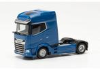 Herpa DAF XG + trekker blauw, Hobby en Vrije tijd, Modelauto's | 1:87, Nieuw, Ophalen of Verzenden, Bus of Vrachtwagen, Herpa