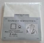 4 Damasten servetten - nieuw in de verpakking, Ophalen of Verzenden, Nieuw