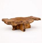 Wortelhout Burlwood Salontafel Midcentury Vintage, 100 tot 150 cm, Zo goed als nieuw, Minder dan 50 cm, Rechthoekig