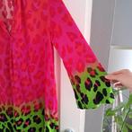 Grace maxi dress statement panter print roze groen L 49426, Grace, ., Maat 42/44 (L), Ophalen of Verzenden