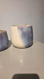 Set van 4 Bloempotten voor Binnen, Huis en Inrichting, Ophalen, Overige kleuren, Aardewerk of Porselein, Zo goed als nieuw