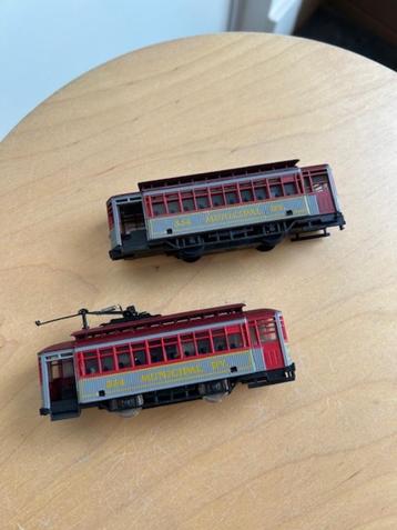 Modelspoor Tram 2 delig en Stoomlocomotief beschikbaar voor biedingen