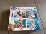 Frozen puzzel 4 in a box - Ravensburger, Ophalen of Verzenden, 10 tot 50 stukjes, Zo goed als nieuw, 2 tot 4 jaar
