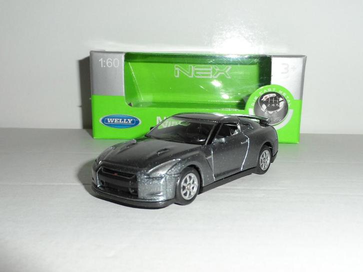 Welly - Nissan GT-R R35 - 1:60, Hobby en Vrije tijd, Modelauto's | Overige schalen, Nieuw, Auto, Ophalen of Verzenden