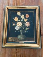 Schilderij vaas met bloemen Breughel lijst flora boeket, Ophalen of Verzenden