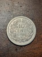 1918 Nederland 10 Cent - Wilhelmina, Postzegels en Munten, Munten | Nederland, Zilver, Ophalen of Verzenden, 10 cent, Koningin Wilhelmina