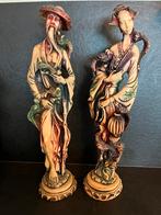 Prachtige gedetailleerde chinese beelden. Hars/ivoorpoeder., Antiek en Kunst, Ophalen of Verzenden