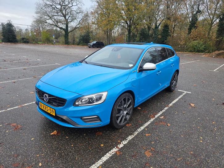 Volvo V60 D6 215pk Plug-in Hybrid 2014 Blauw, Auto's, Volvo, Particulier, V60, 4x4, ABS, Adaptive Cruise Control, Airbags, Airconditioning