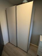 Kledingkast met schuifdeuren (122x60x201), Huis en Inrichting, Ophalen, Overige materialen, Gebruikt, 100 tot 150 cm