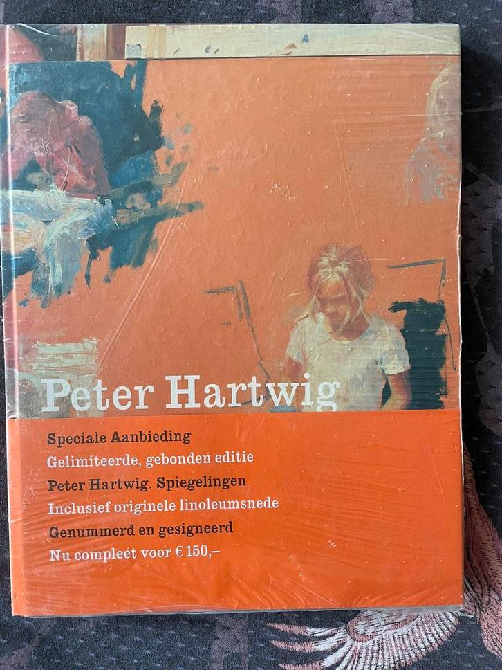 Boek met originele gesigneerde linosnede van Peter Hartwig, Boeken, Kunst en Cultuur | Beeldend, Ophalen of Verzenden