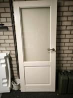 Mooie opdekdeur met glas & wc opdekdeur, Doe-het-zelf en Verbouw, Deuren en Horren, Ophalen, Gebruikt, 80 tot 100 cm, Binnendeur