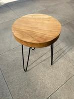 Bijzet tafel mangohout, Huis en Inrichting, Ophalen, Minder dan 45 cm, Minder dan 55 cm, Rond