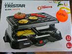 Tristar RA-2949 Raclette Grill - Nieuw in doos!, Ophalen of Verzenden, Vaatwasmachinebestendig, Nieuw, Steengrill