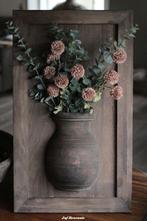 Houten lijst met kruik sober / wandpaneel kruik/ kruiklijst, Www.jufbrocante.nl, Www.jufbrocante.nl, Nieuw, Ophalen of Verzenden