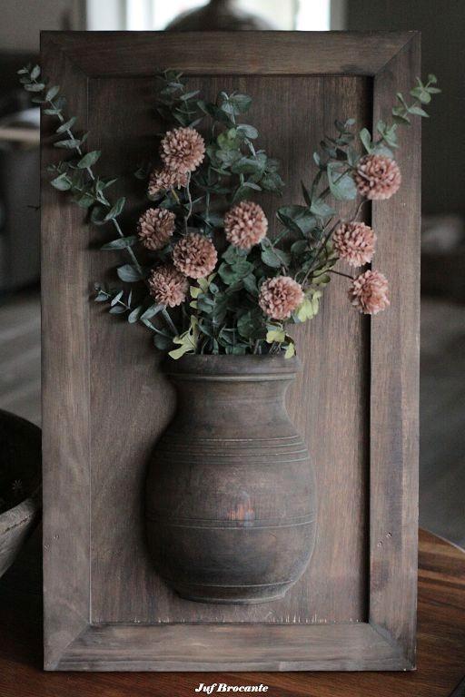 Houten lijst met kruik sober / wandpaneel kruik/ kruiklijst, Huis en Inrichting, Woonaccessoires | Overige, Nieuw, Ophalen of Verzenden