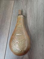 Antieke Vrede Kruitfles U.S.A. Koper, Ophalen of Verzenden