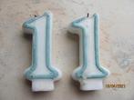 2 x Taart KAARSJES in vorm van een 1, Eerste Verjaardag IZGS, Ophalen of Verzenden, Gebruikt, Taarten of Cupcakes, Versiering
