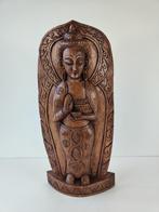 Gestoken sculptuur Boeddha, hout, India, midden 20e eeuw, Ophalen of Verzenden
