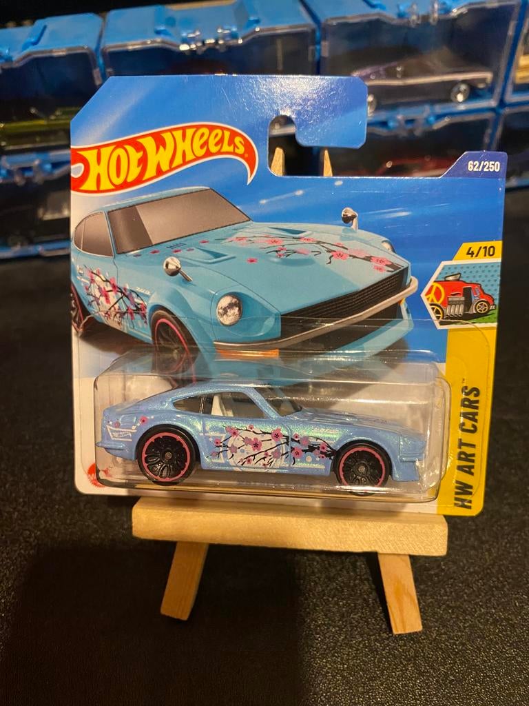 Hot Wheels Datsun 240Z Nissan Fairlady JDM HW ART CARS, Ophalen of Verzenden, Zo goed als nieuw