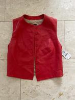 PAUW: NIEUW rood leren giletje maat S, Verzenden, Pauw, Nieuw, Maat 36 (S)