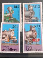 Treinen , Malediven 1990, Postzegels en Munten, Postzegels | Thematische zegels, Treinen, Ophalen of Verzenden, Postfris