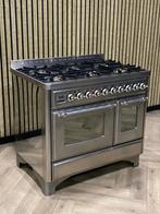 Luxe Boretti Majestic RVS Gas 100CM + 2 Ovens, Magnetron, 60 cm of meer, Zo goed als nieuw, Energieklasse A of zuiniger