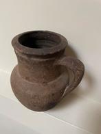 Antieke Aardewerk Pot uit India met Handvat - Rustiek Decora, Antiek en Kunst, Antiek | Keramiek en Aardewerk, Ophalen of Verzenden