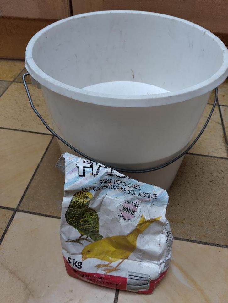 Vogelzand (gefilterd wit zand, zie beschrijving), Dieren en Toebehoren, Vogels | Hokken en Kooien, Gebruikt, Overige typen, Overige materialen