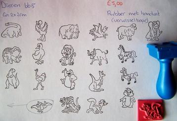 Dieren 665 Rubber met stempelhouder beschikbaar voor biedingen