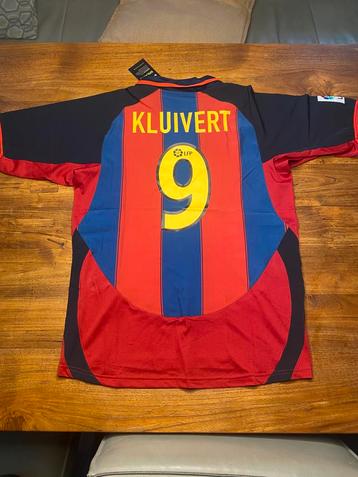 Kluivert 9 Barcelona retro shirt 03/04 Maat L beschikbaar voor biedingen