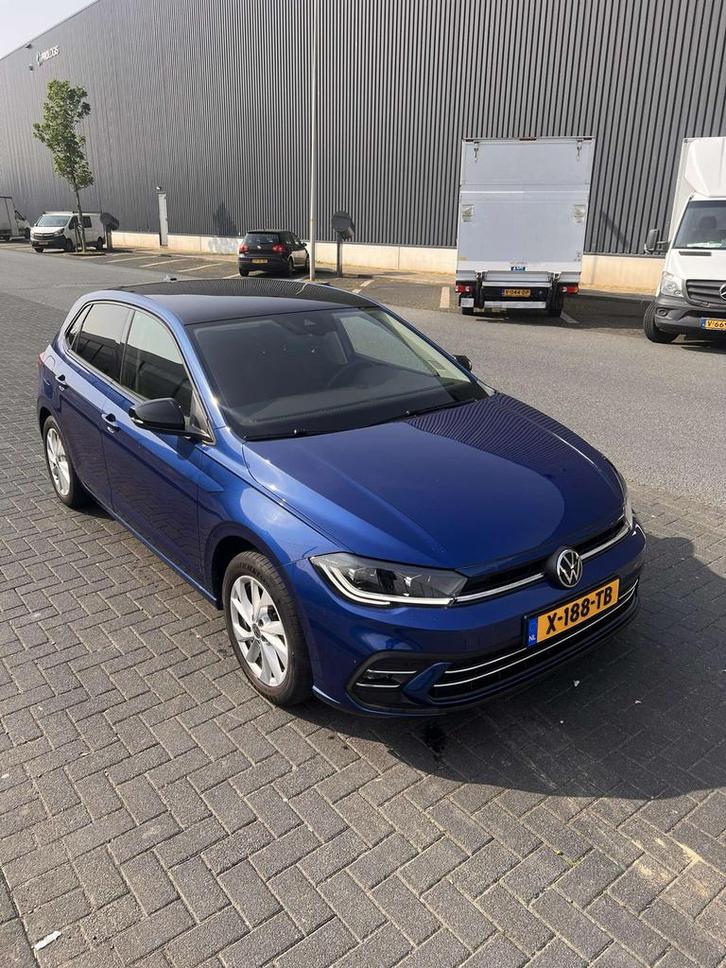 Volkswagen Polo 1.0 DSG-7 2023 Blauw, Auto's, Volkswagen, Polo, Achteruitrijcamera, Adaptieve lichten, Adaptive Cruise Control