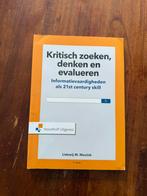 Kritisch zoeken, denken en evalueren, Verzenden, Zo goed als nieuw, HBO