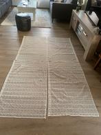 4 zgan open gewerkte Design Vitrage gordijnen origi.jaren 70, 100 tot 150 cm, Beige, Ophalen of Verzenden, Zo goed als nieuw