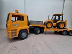 Bruder dieplader met tractor, Ophalen of Verzenden, Gebruikt