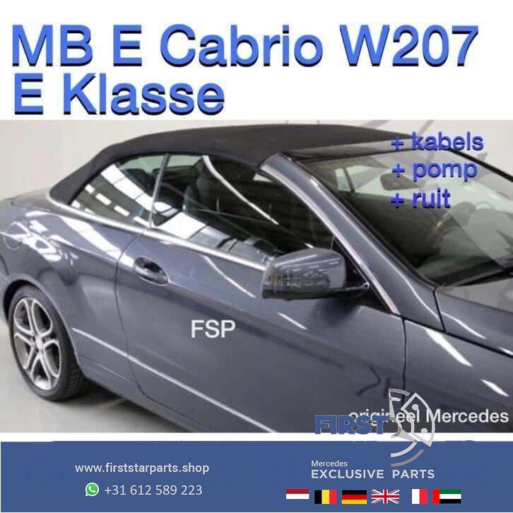 W207 E Klasse Cabriodak Mercedes zwart cabrio dak compleet, Gebruikt, Ophalen of Verzenden, -, -