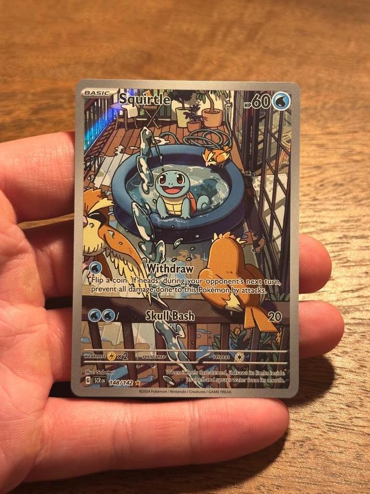 Squirtle #148 Pokemon Stellar Crown, Hobby en Vrije tijd, Verzamelkaartspellen | Pokémon, Nieuw, Losse kaart, Ophalen of Verzenden